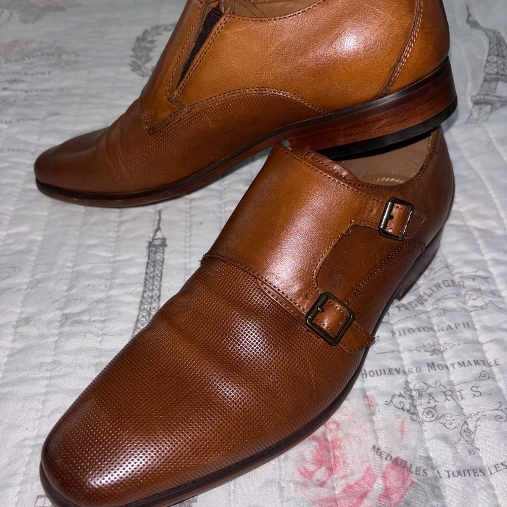 Aldo Brown Leather Oxfords Classic Design
